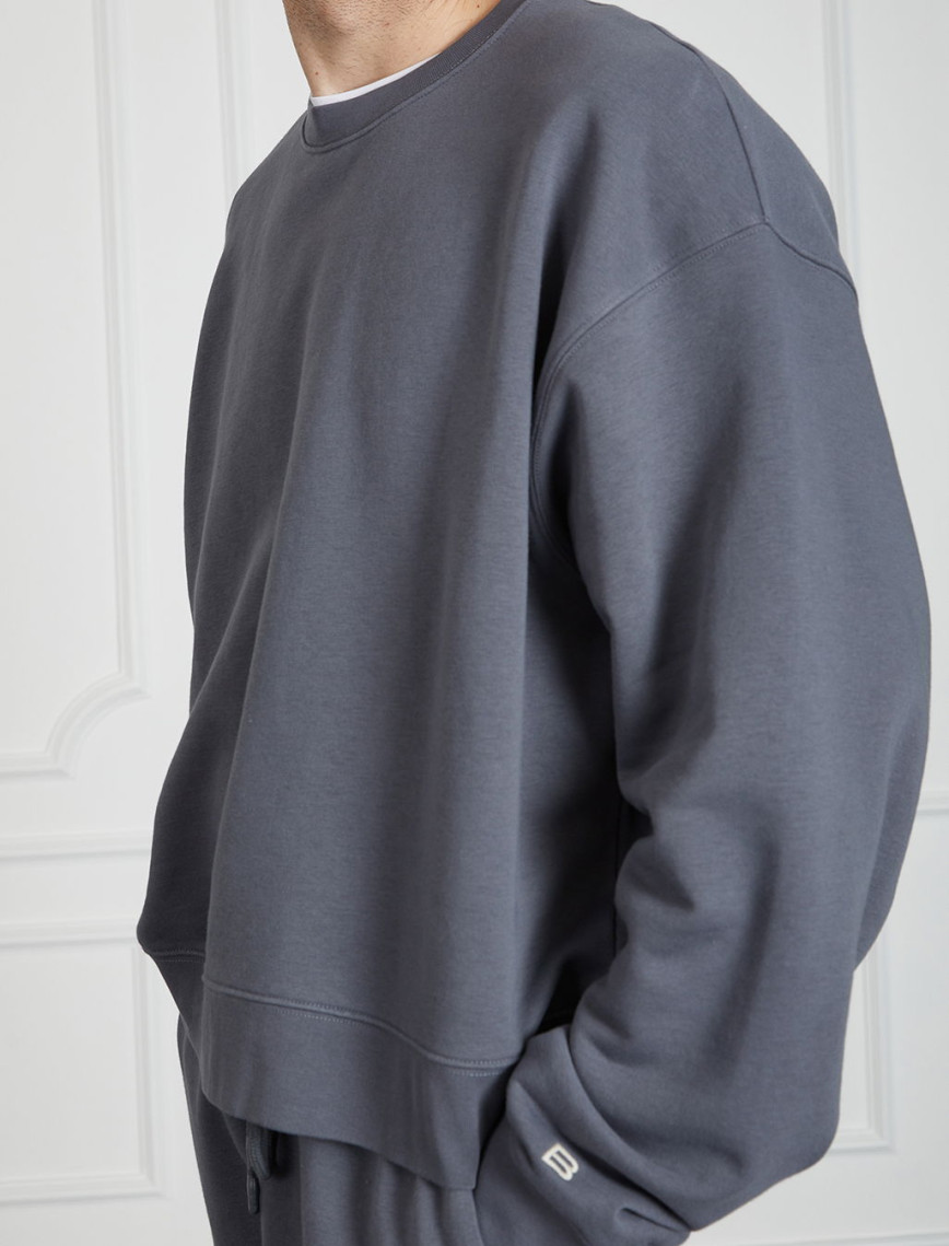 Yıkamalı Basic Sweatshirt Yıkamalı Basic Sweatshirt