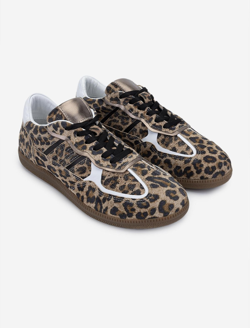 Valmenti Kadın Hakiki Deri Leopar Sneakers & Spor Ayakkabı
