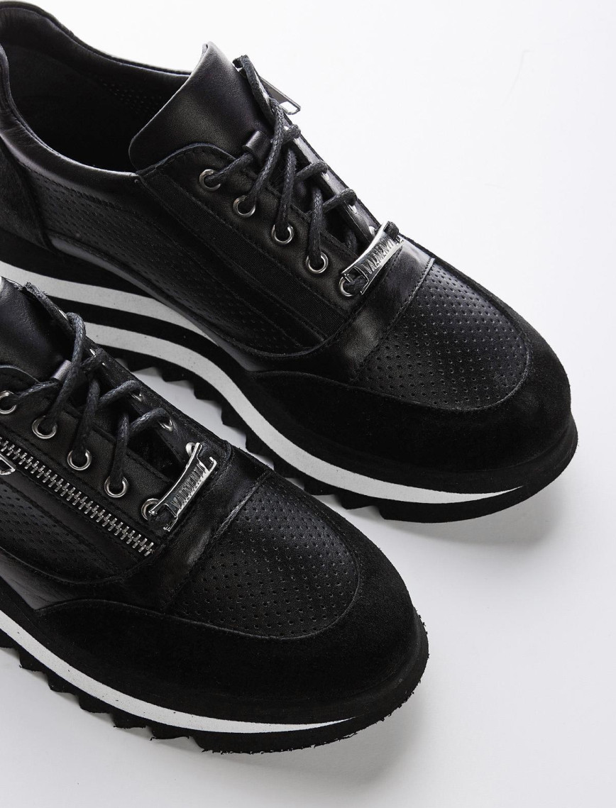 Valmenti İrene Kadın Siyah Hakiki Deri Sneakers & Spor Ayakkabı Valmenti İrene Kadın Siyah Hakiki Deri Sneakers & Spor Ayakkabı