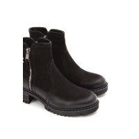 Tamer Tanca Kadın Hakiki Deri Siyah Nubuk Günlük Bot Tamer Tanca Kadın Hakiki Deri Siyah Nubuk Günlük Bot