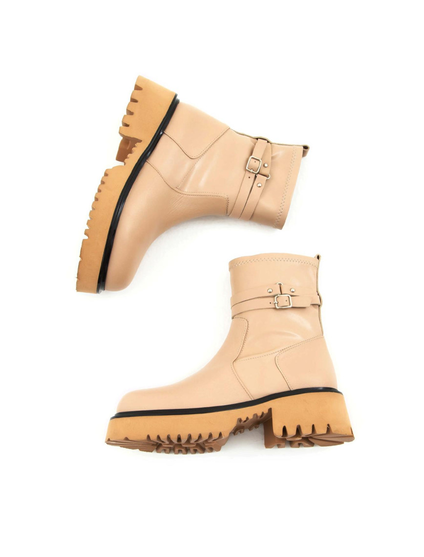 Tamer Tanca Kadın Hakiki Deri Bej Günlük Bot Tamer Tanca Kadın Hakiki Deri Bej Günlük Bot