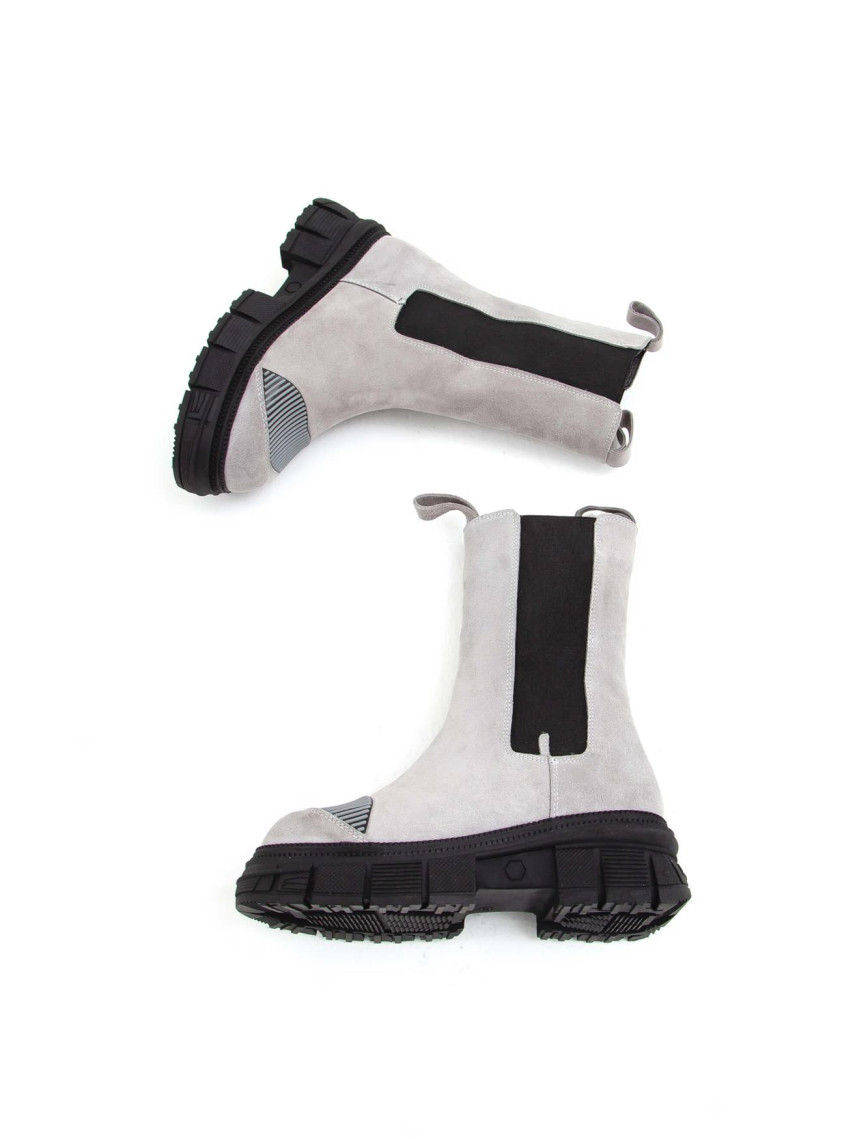 Tamer Tanca Kadın Hakiki Deri Gri Casual Bot Tamer Tanca Kadın Hakiki Deri Gri Casual Bot