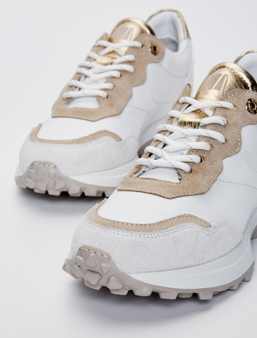 Valmenti Jianna Kadın Beyaz Hakiki Deri Spor Ayakkabı