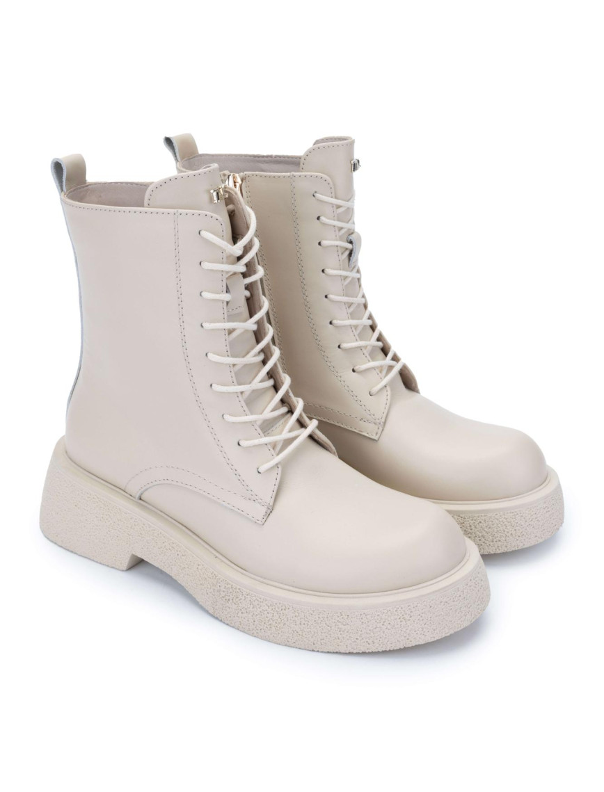 Tamer Tanca Kadın Hakiki Deri Bej Casual Bot Tamer Tanca Kadın Hakiki Deri Bej Casual Bot