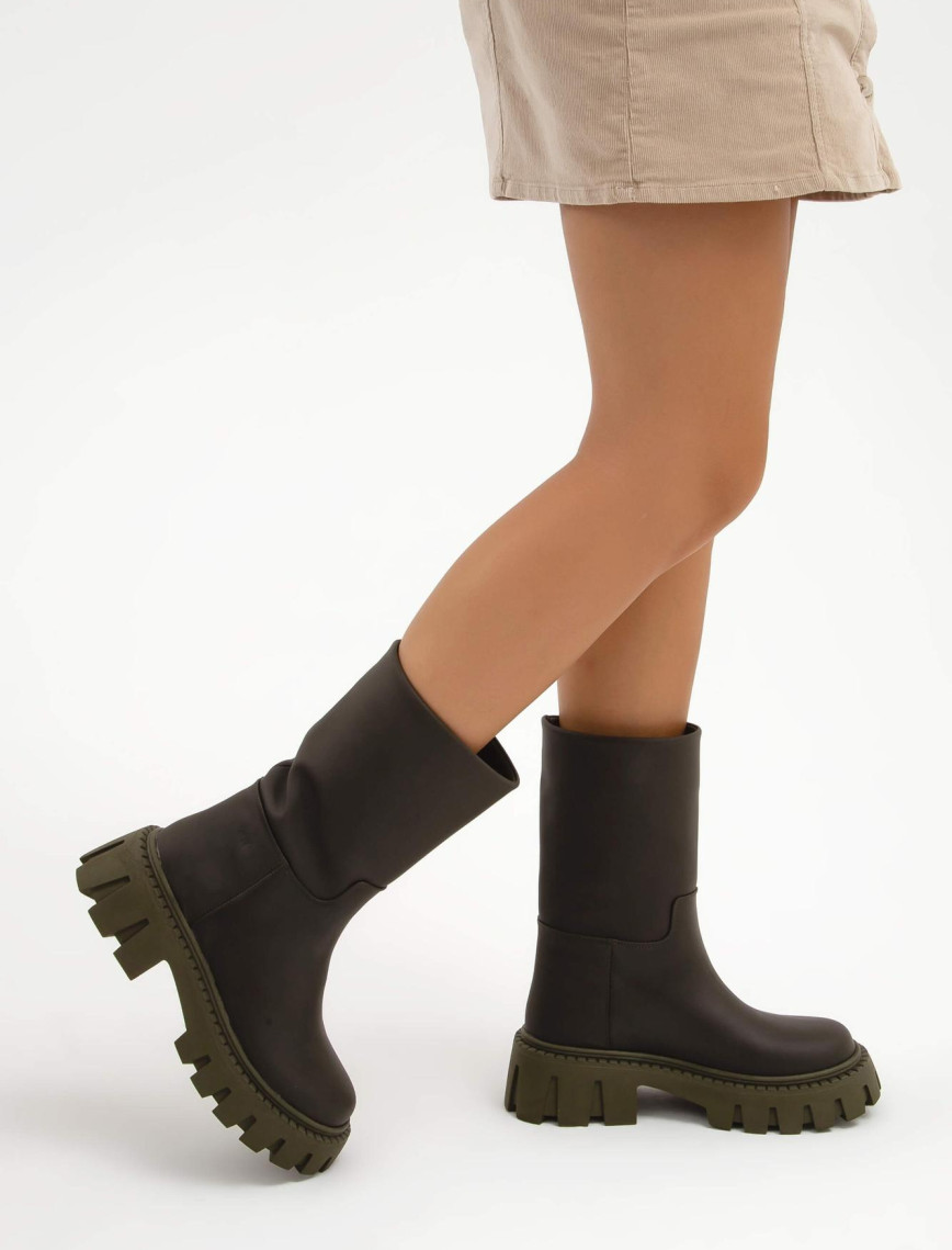 Tamer Tanca Kadın Vegan Yeşil Casual Bot Tamer Tanca Kadın Vegan Yeşil Casual Bot