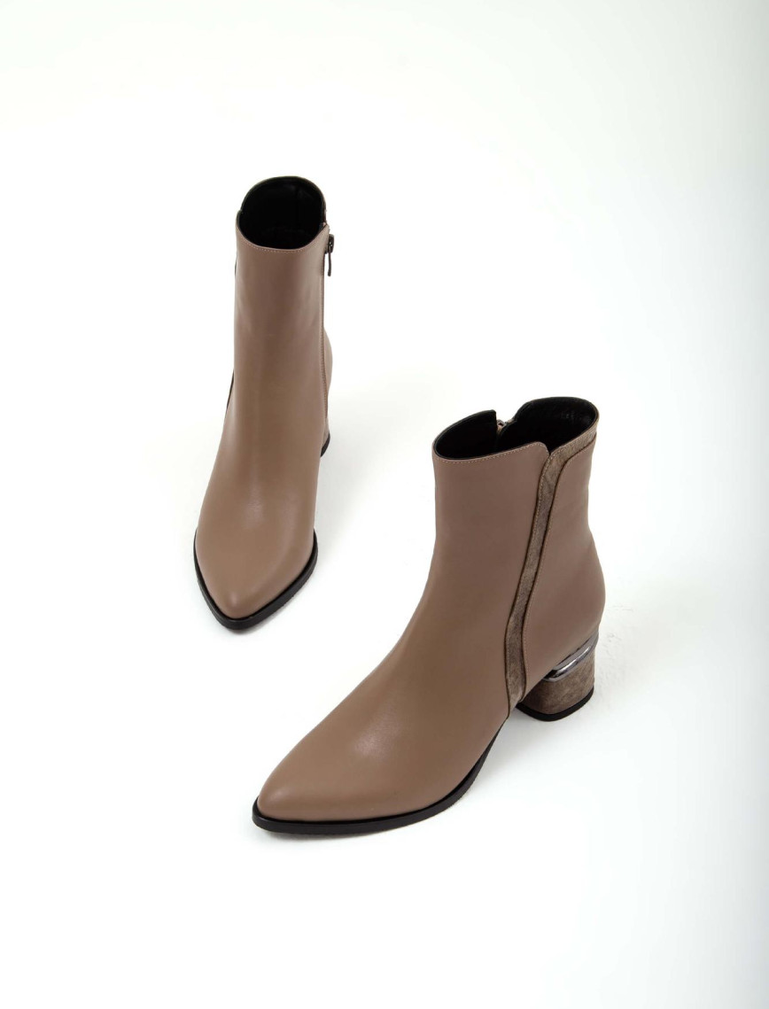 Tamer Tanca Kadın Hakiki Deri Vizon Klasik Bot Tamer Tanca Kadın Hakiki Deri Vizon Klasik Bot