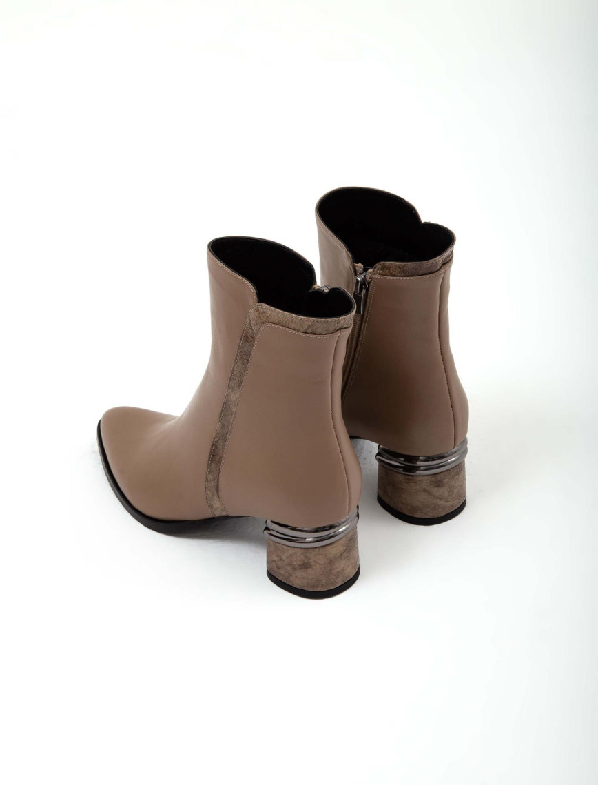 Tamer Tanca Kadın Hakiki Deri Vizon Klasik Bot Tamer Tanca Kadın Hakiki Deri Vizon Klasik Bot