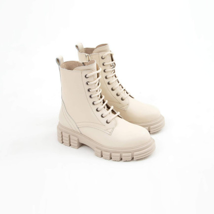 Tamer Tanca Kadın Hakiki Deri Bej POSTAL Bot