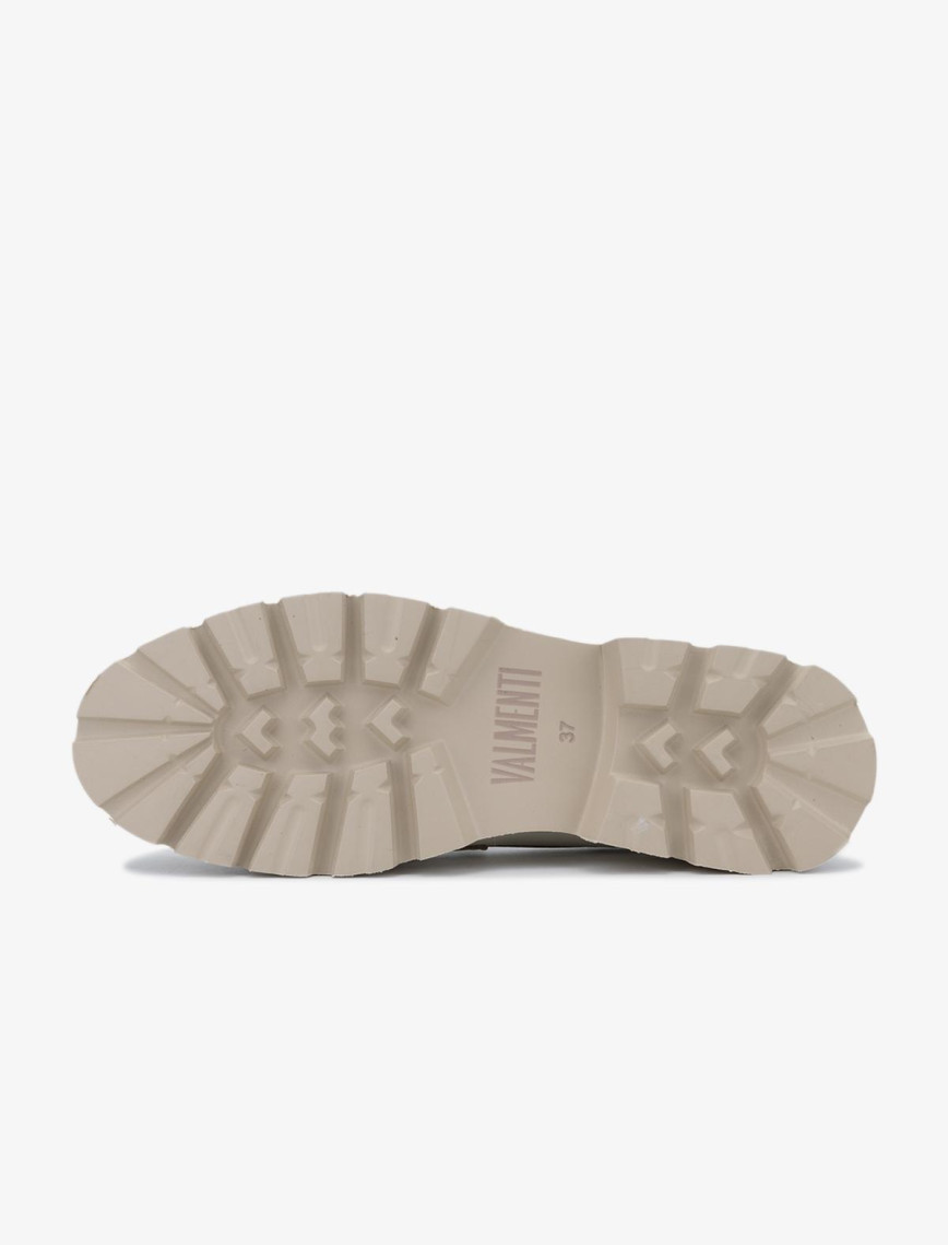 Valmenti Nicola Kadın Bej Hakiki Deri Loafer Ayakkabı