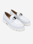Valmenti Nicola Kadın Beyaz Hakiki Deri Loafer Ayakkabı