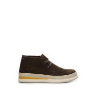 Tamer Tanca Erkek Hakiki Deri Yeşil Süet Casual Bot