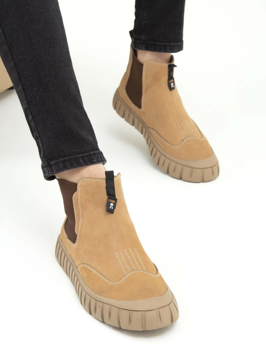 Valmenti Erkek Hakiki Deri Bej Casual Bot Valmenti Erkek Hakiki Deri Bej Casual Bot