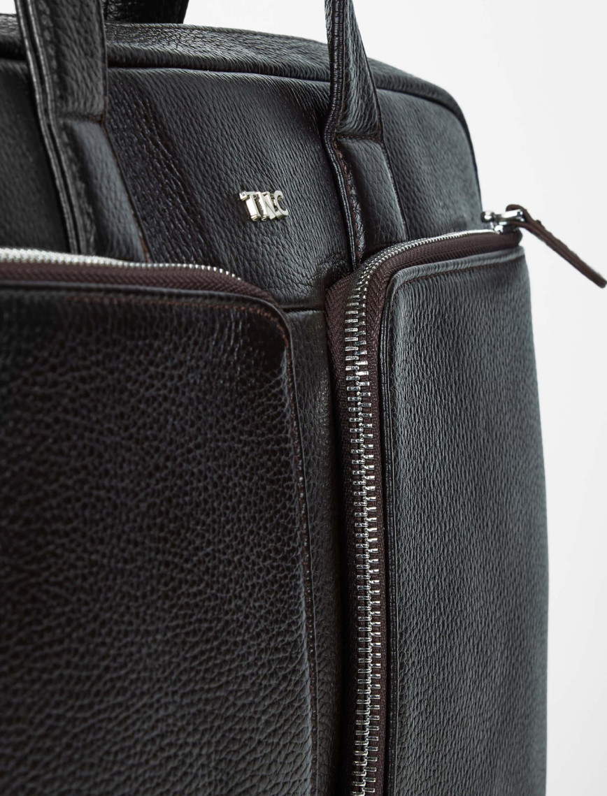 Tamer Tanca Erkek Hakiki Deri Kahverengi Evrak Çantası Tamer Tanca Erkek Hakiki Deri Kahverengi Evrak Çantası