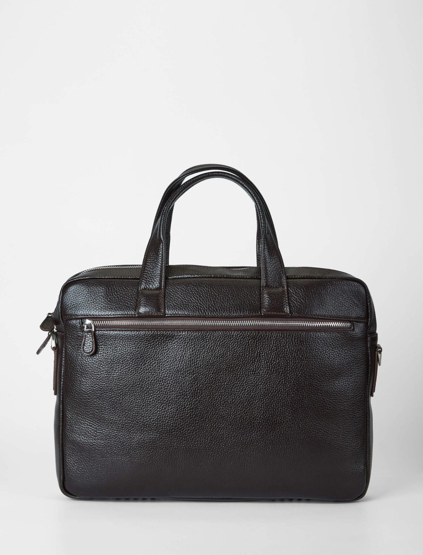 Tamer Tanca Erkek Hakiki Deri Kahverengi Evrak Çantası Tamer Tanca Erkek Hakiki Deri Kahverengi Evrak Çantası