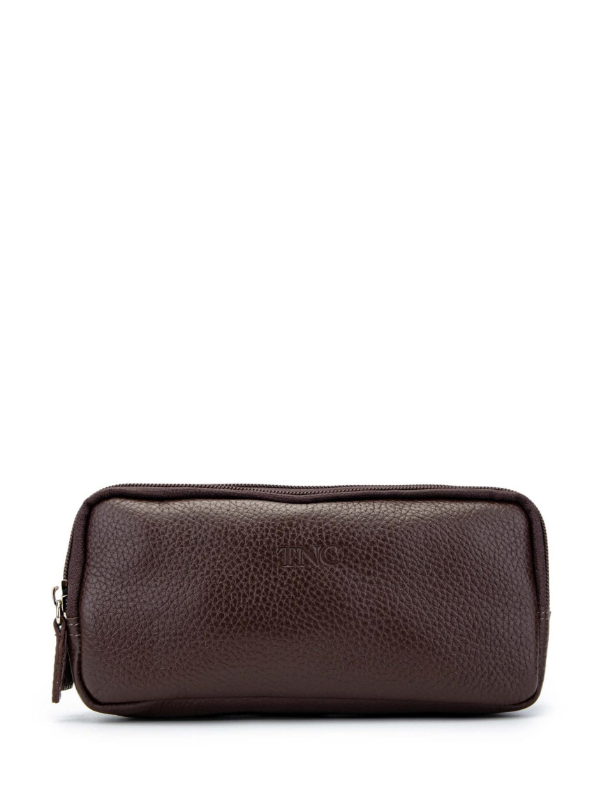 Tamer Tanca Erkek Hakiki Deri Kahverengi El Çantası