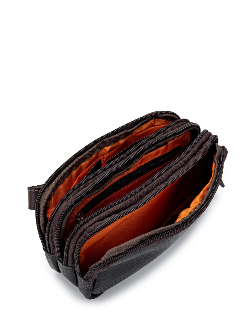 Tamer Tanca Erkek Hakiki Deri Siyah El Çantası