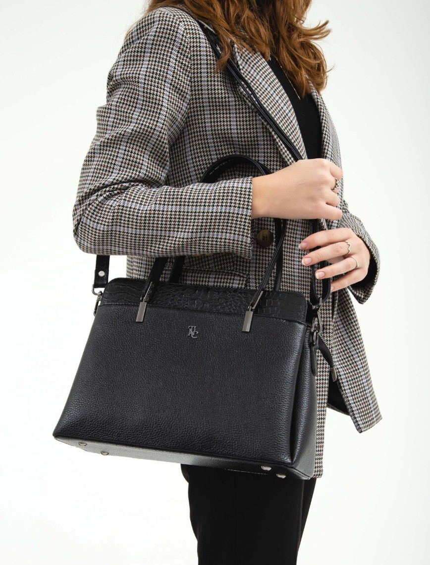 Tamer Tanca Kadın Hakiki Deri Siyah Kol Çantası Tamer Tanca Kadın Hakiki Deri Siyah Kol Çantası