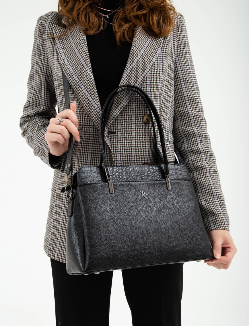 Tamer Tanca Kadın Hakiki Deri Siyah Kol Çantası Tamer Tanca Kadın Hakiki Deri Siyah Kol Çantası