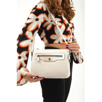 Tamer Tanca Kadın Hakiki Deri Bej Omuz Çanta