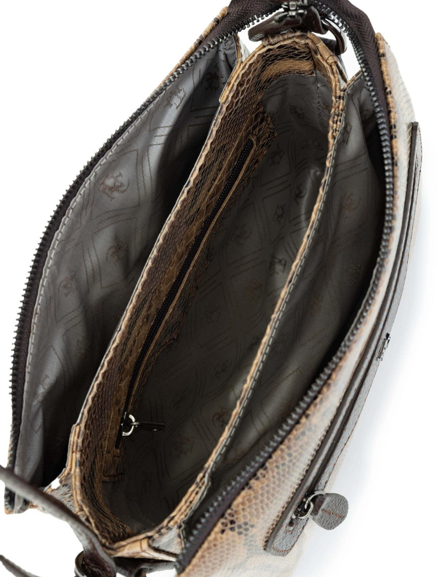 Tamer Tanca Kadın Hakiki Deri Kahverengi Omuz Çanta