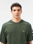 Lacoste Erkek Relaxed Fit Bisiklet Yaka Baskılı Koyu Yeşil T-Shirt Lacoste Erkek Relaxed Fit Bisiklet Yaka Baskılı Koyu Yeşil T-Shirt