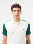 Lacoste Erkek Regular Fit Renk Bloklu Beyaz Polo Lacoste Erkek Regular Fit Renk Bloklu Beyaz Polo