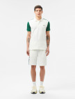 Lacoste Erkek Regular Fit Renk Bloklu Beyaz Polo Lacoste Erkek Regular Fit Renk Bloklu Beyaz Polo