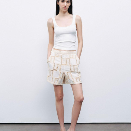 Brodeli Mini Şort Brodeli Mini Şort