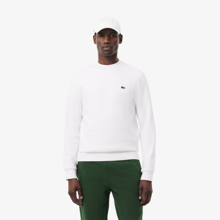 Lacoste Erkek Classic Fit Bisiklet Yaka Organik Pamuk Beyaz Sweatshirt Lacoste Erkek Classic Fit Bisiklet Yaka Organik Pamuk Beyaz Sweatshirt