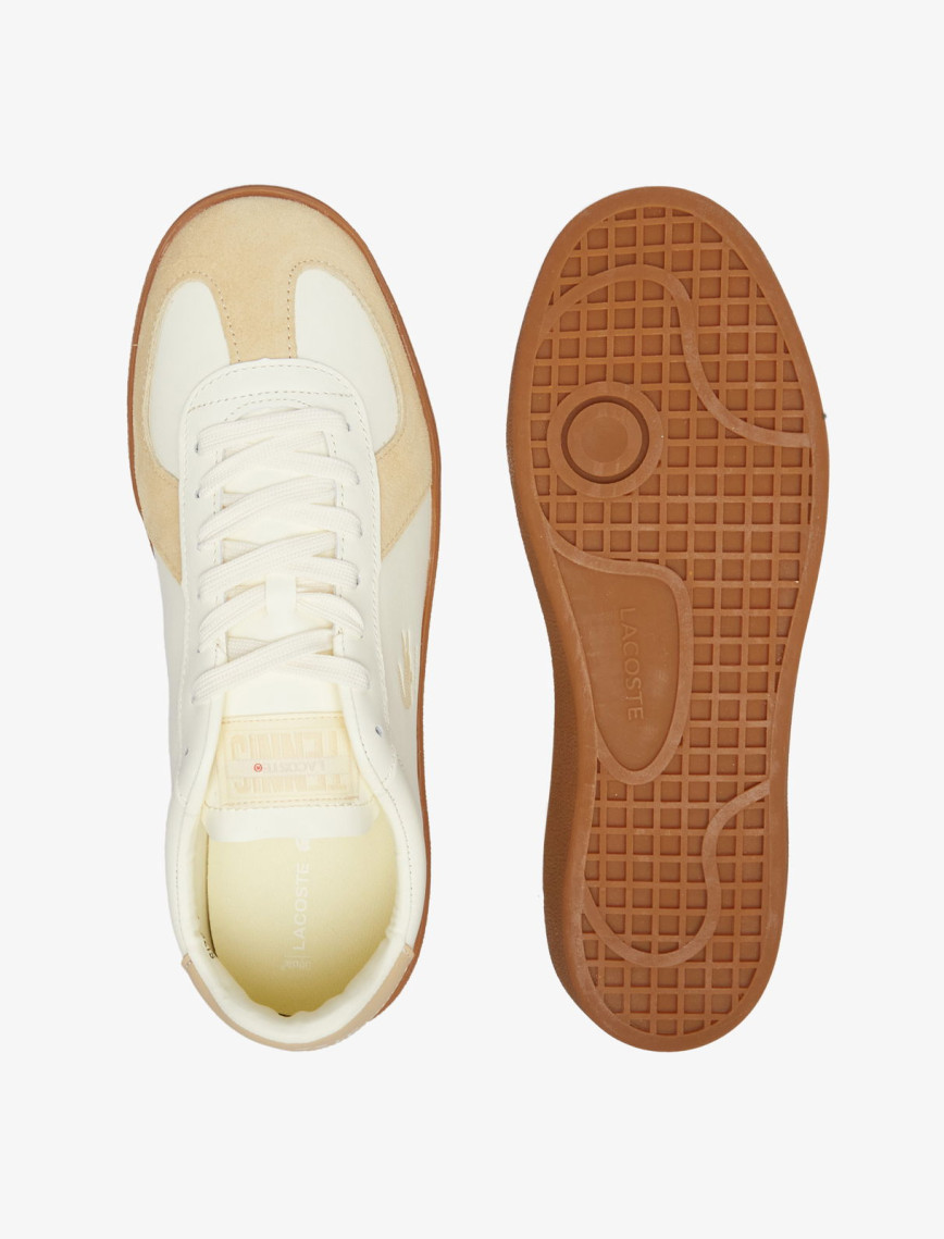 Lacoste Baseshot Pro Erkek Bej Sneaker Lacoste Baseshot Pro Erkek Bej Sneaker