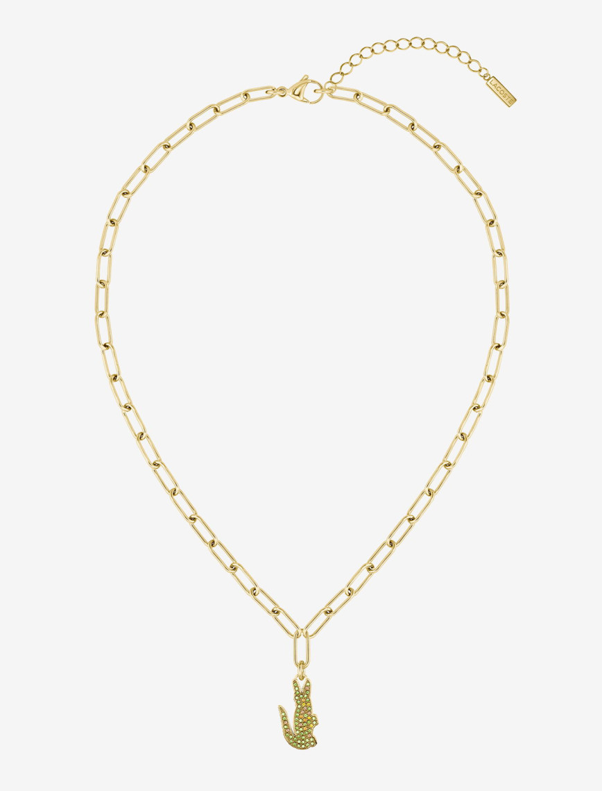 Lacoste Crocodile Kadın Sarı Kolye Lacoste Crocodile Kadın Sarı Kolye