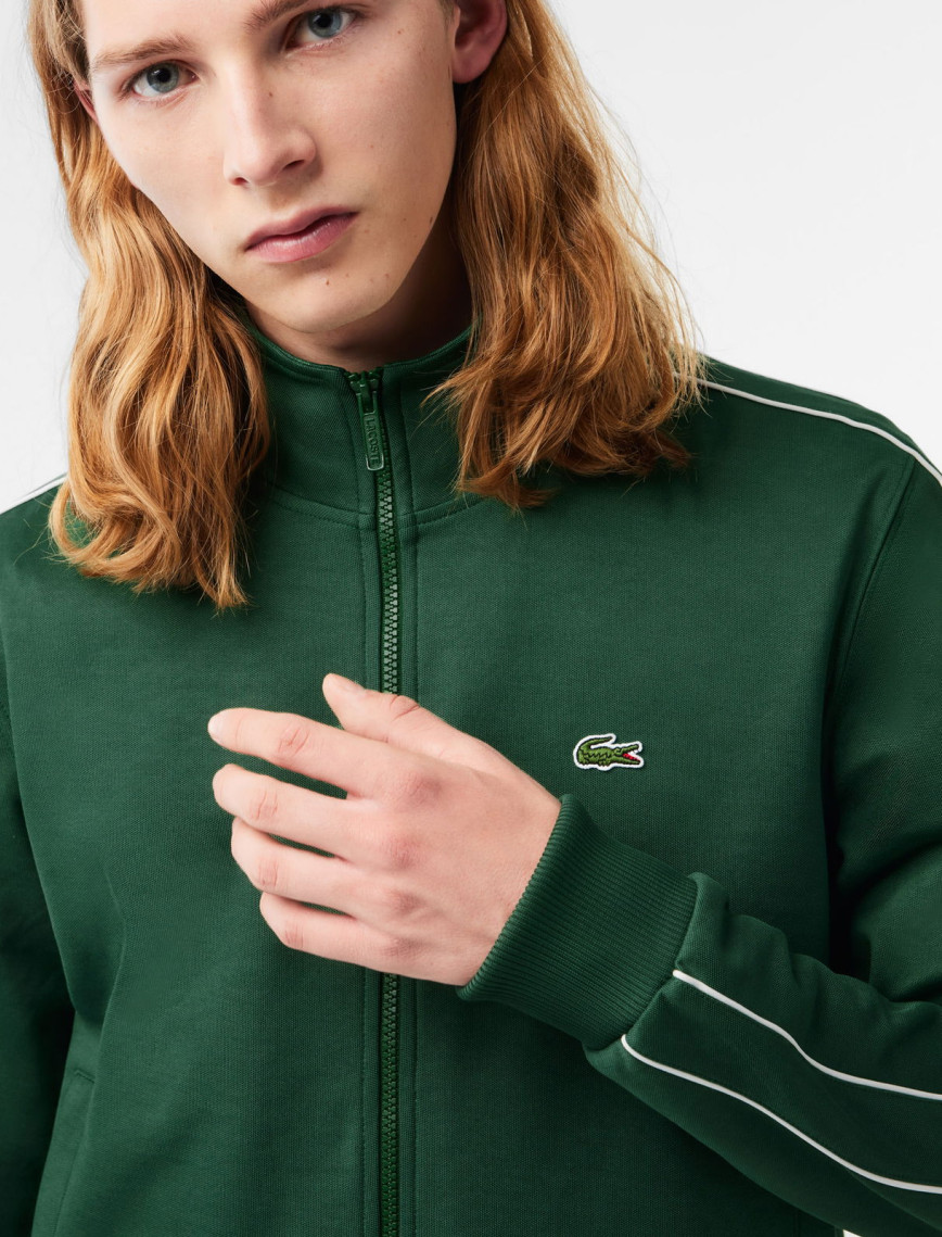 Lacoste Erkek Regular Fit Fermuarlı Koyu Yeşil Sweatshirt Lacoste Erkek Regular Fit Fermuarlı Koyu Yeşil Sweatshirt