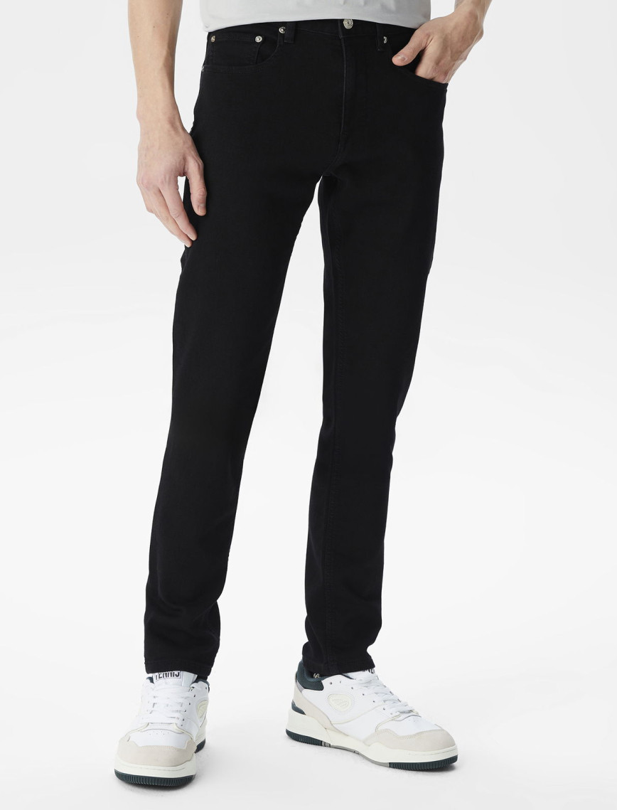 Lacoste Erkek Slim Fit Siyah Jean Pantolon Lacoste Erkek Slim Fit Siyah Jean Pantolon