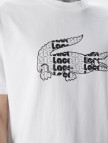Lacoste Erkek Relaxed Fit Bisiklet Yaka Baskılı Beyaz T-Shirt Lacoste Erkek Relaxed Fit Bisiklet Yaka Baskılı Beyaz T-Shirt