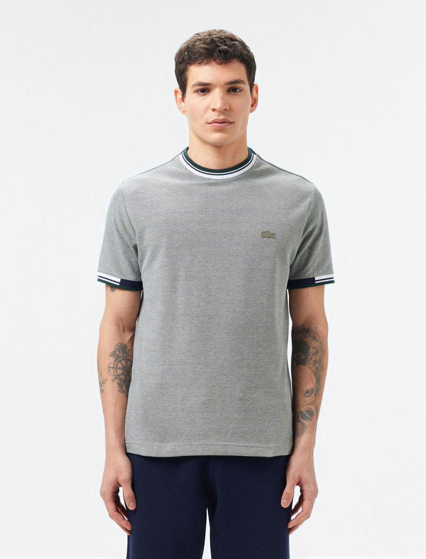 Lacoste Erkek Regular Fit Bisiklet Yaka Gri T-Shirt Lacoste Erkek Regular Fit Bisiklet Yaka Gri T-Shirt