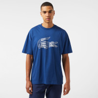 Lacoste Erkek Relaxed Fit Bisiklet Yaka Baskılı Lacivert T-Shirt Lacoste Erkek Relaxed Fit Bisiklet Yaka Baskılı Lacivert T-Shirt