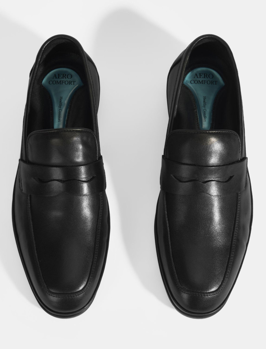 Erkek Siyah DesaComfort Deri Loafer Erkek Siyah DesaComfort Deri Loafer