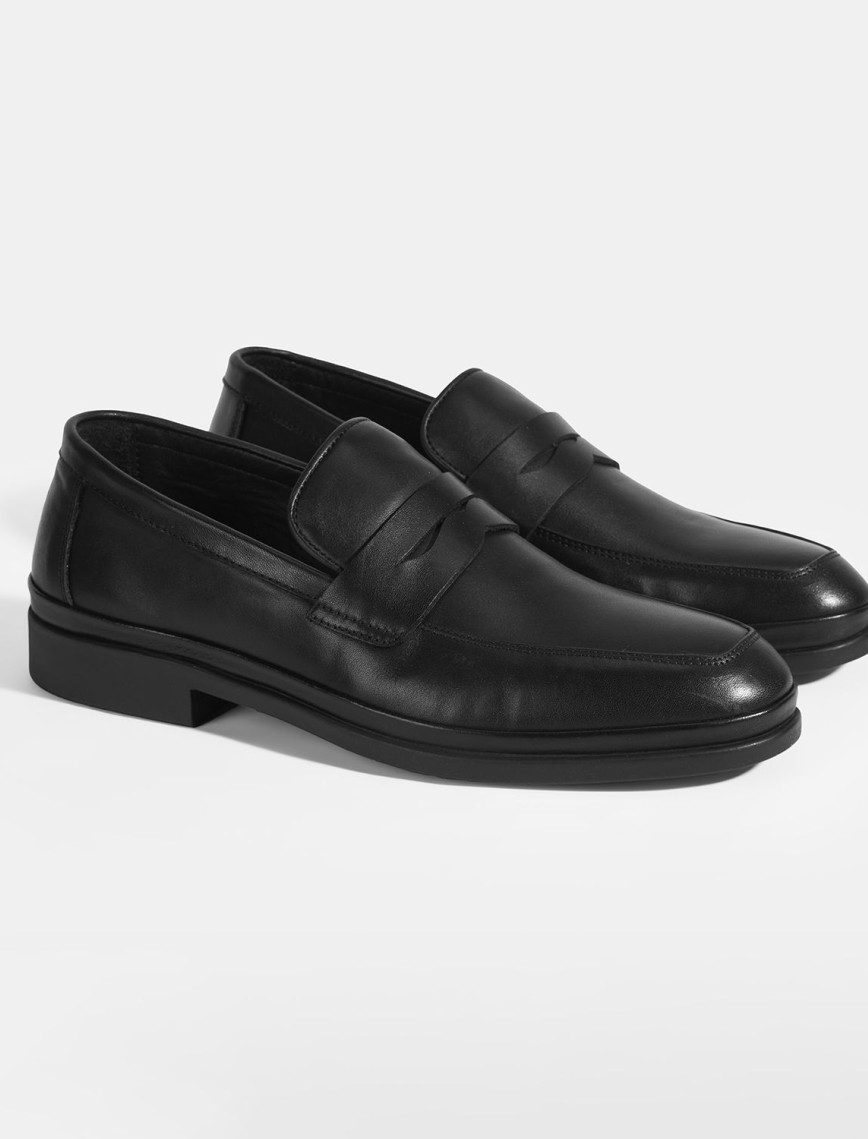 Erkek Siyah DesaComfort Deri Loafer Erkek Siyah DesaComfort Deri Loafer