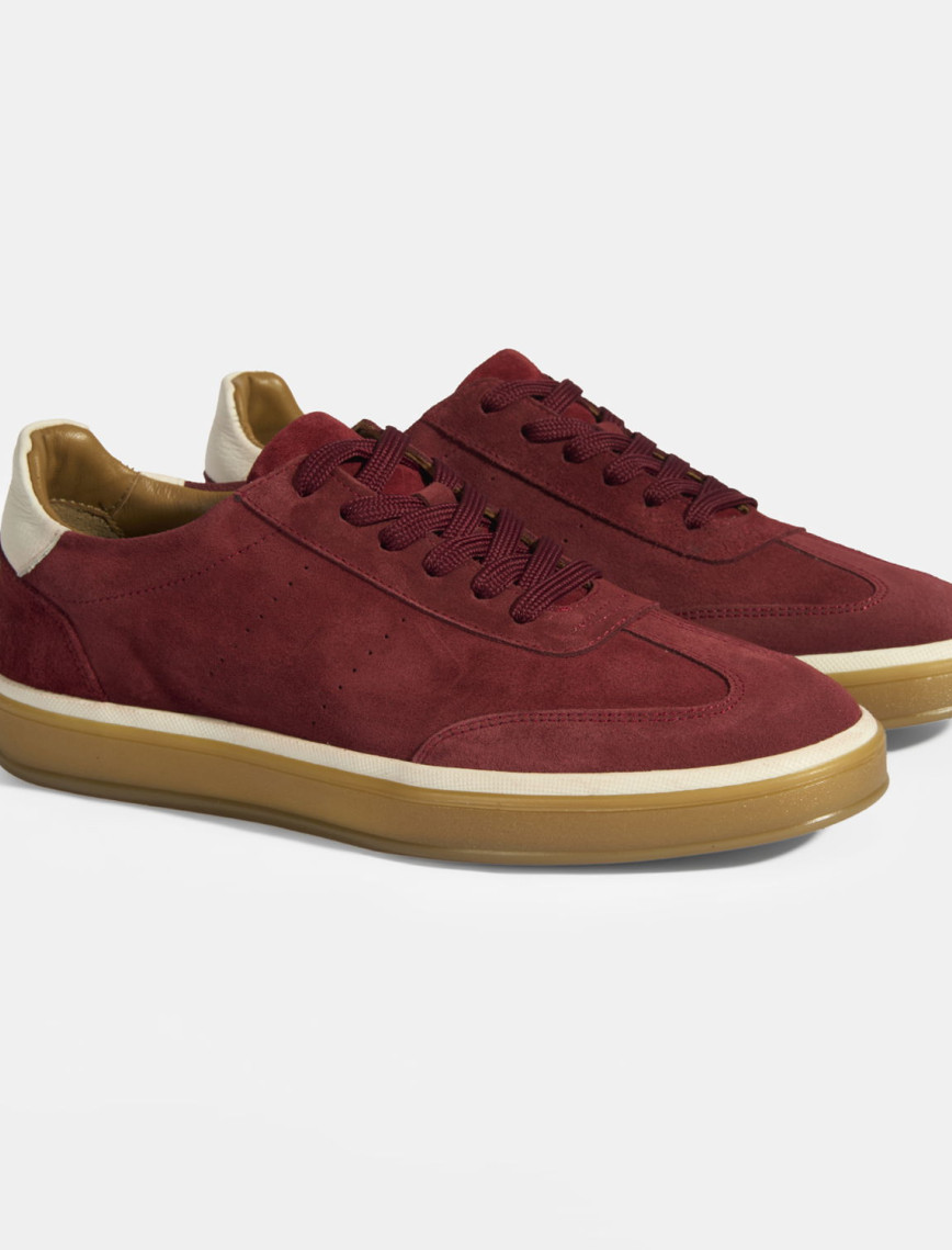 Lianra Bordo Erkek Süet Bağcıklı Günlük Ayakkabı Lianra Bordo Erkek Süet Bağcıklı Günlük Ayakkabı