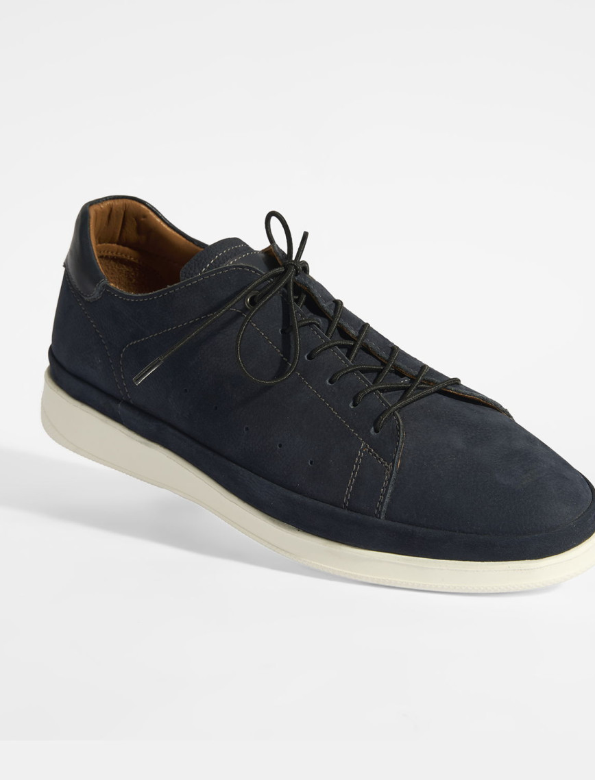 Erkek Lacivert Deri Bağcıklı Günlük Ayakkabı Erkek Lacivert Deri Bağcıklı Günlük Ayakkabı