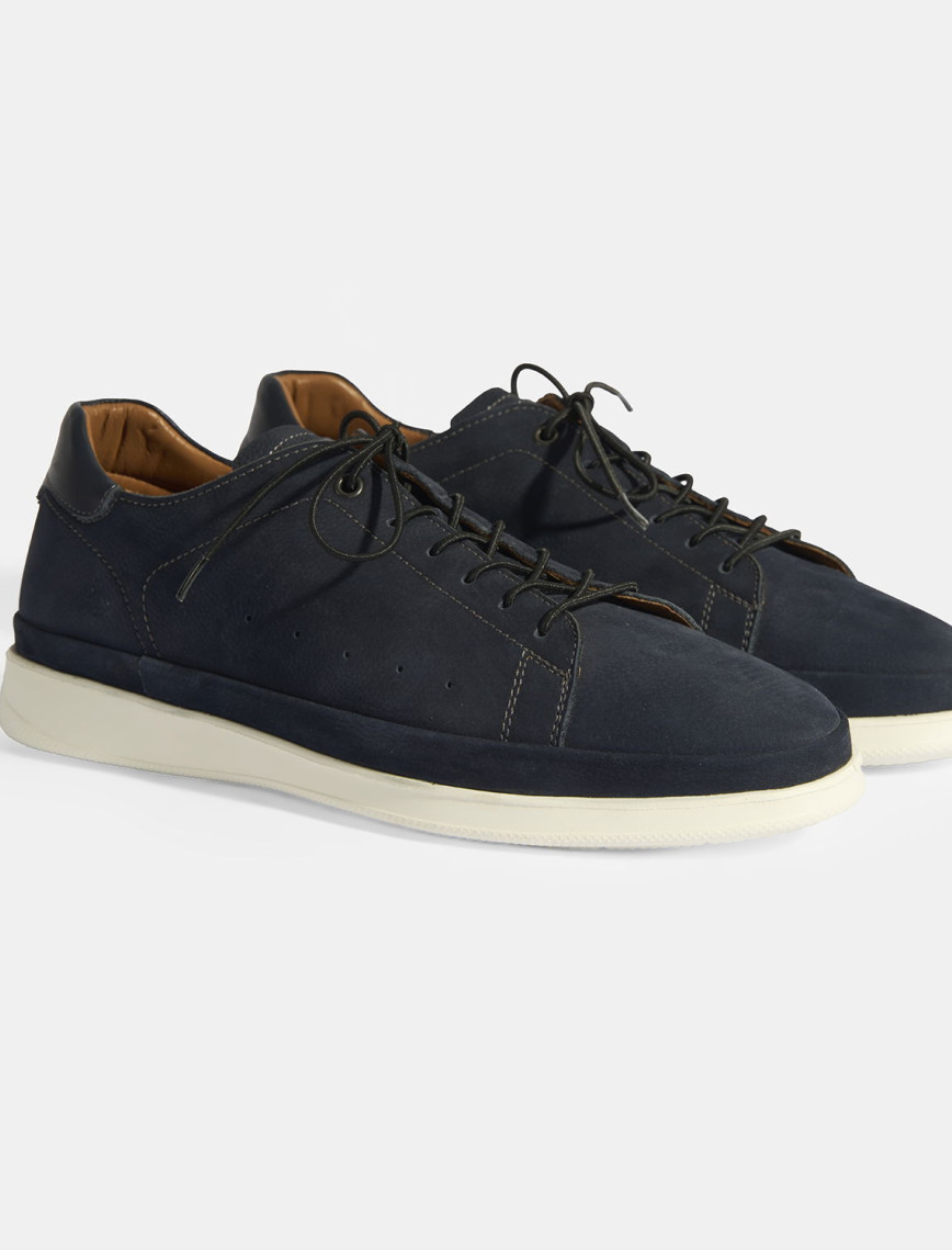 Erkek Lacivert Deri Bağcıklı Günlük Ayakkabı Erkek Lacivert Deri Bağcıklı Günlük Ayakkabı