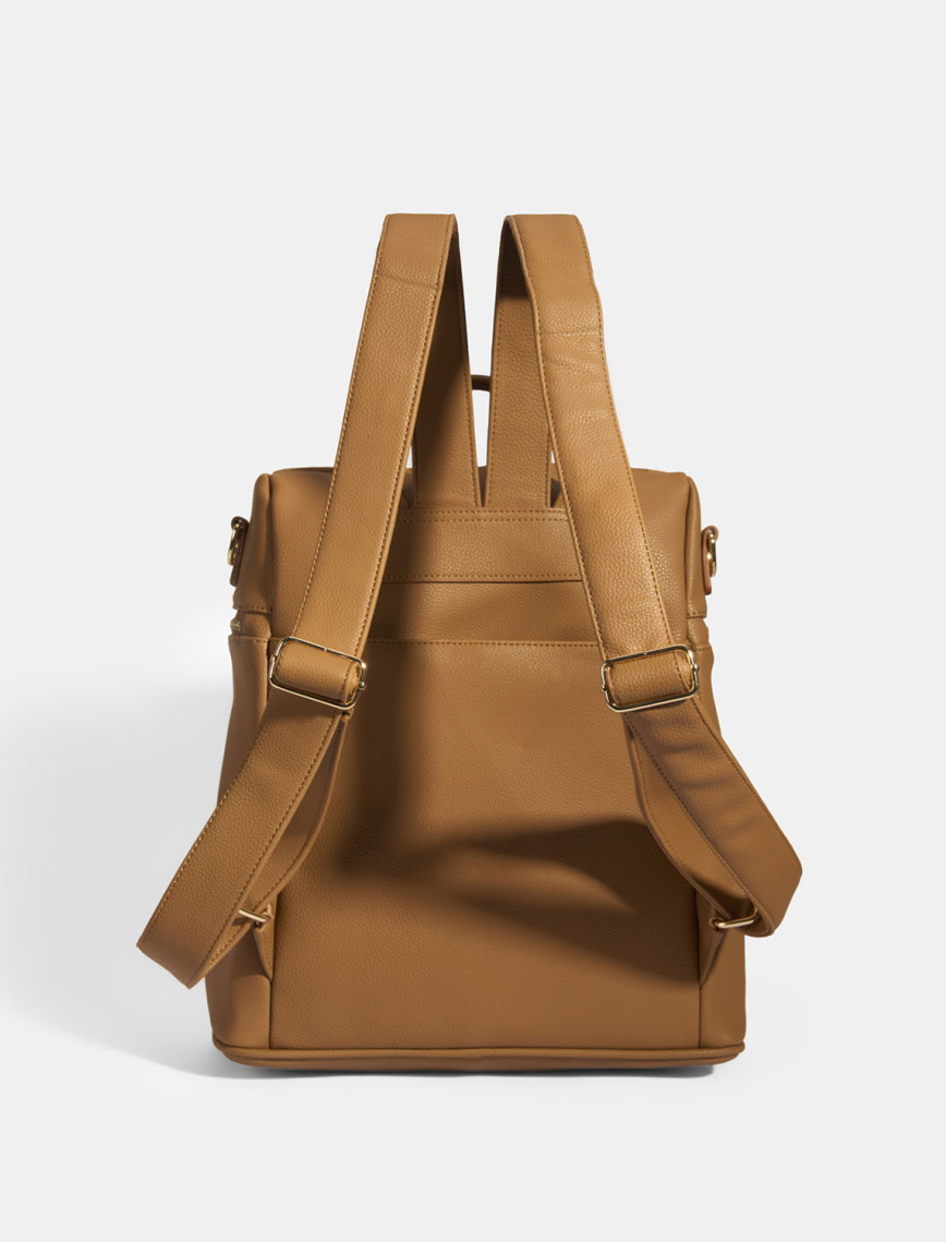 Kadın Taba Süet Detaylı Fermuarlı Sırt Çantası Kadın Taba Süet Detaylı Fermuarlı Sırt Çantası