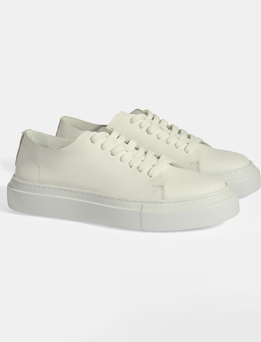 Denissy Beyaz Erkek Deri Günlük Ayakkabı