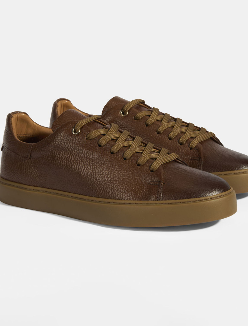 Monikar Taba Erkek Deri Bağcıklı Günlük Ayakkabı