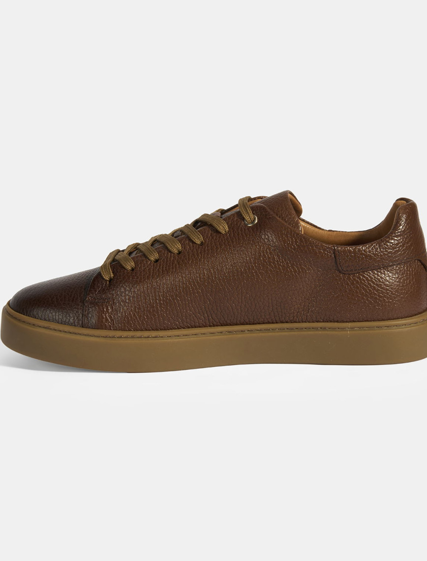 Monikar Taba Erkek Deri Bağcıklı Günlük Ayakkabı