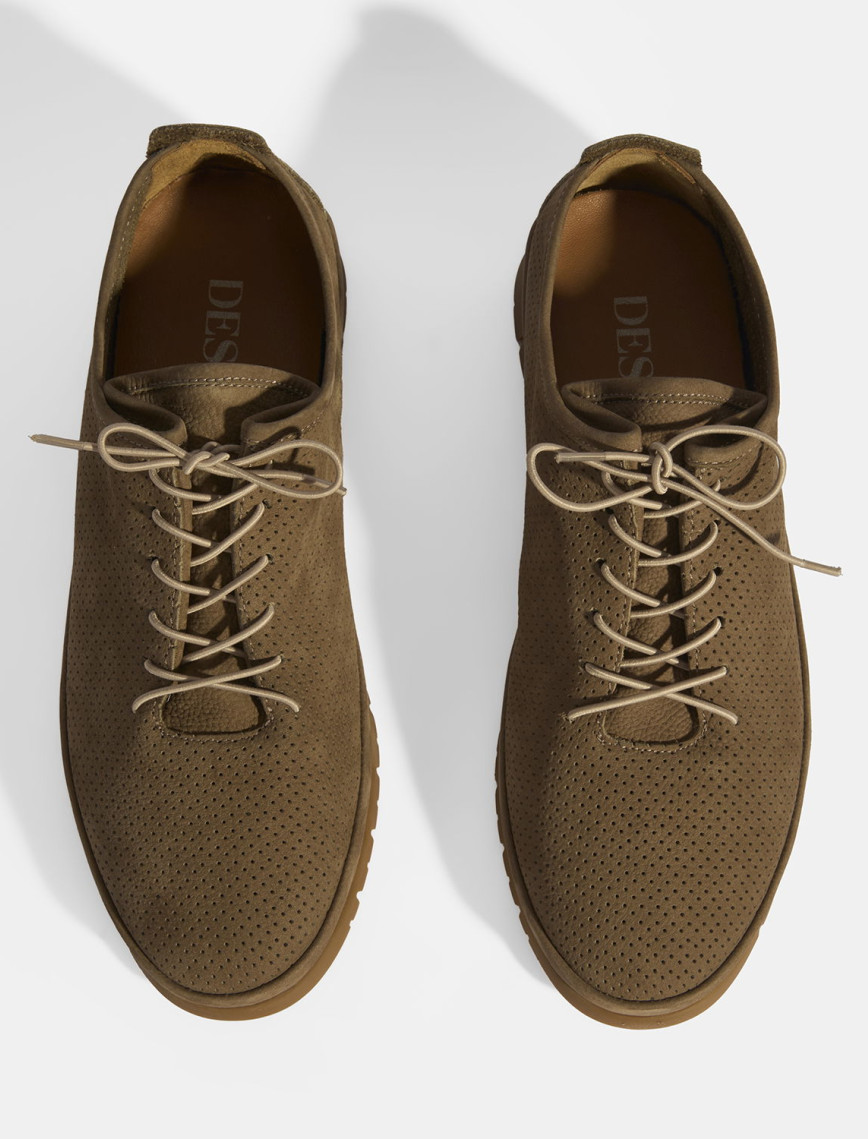 Erkek Vizon Bağcıklı Deri Ayakkabı Erkek Vizon Bağcıklı Deri Ayakkabı