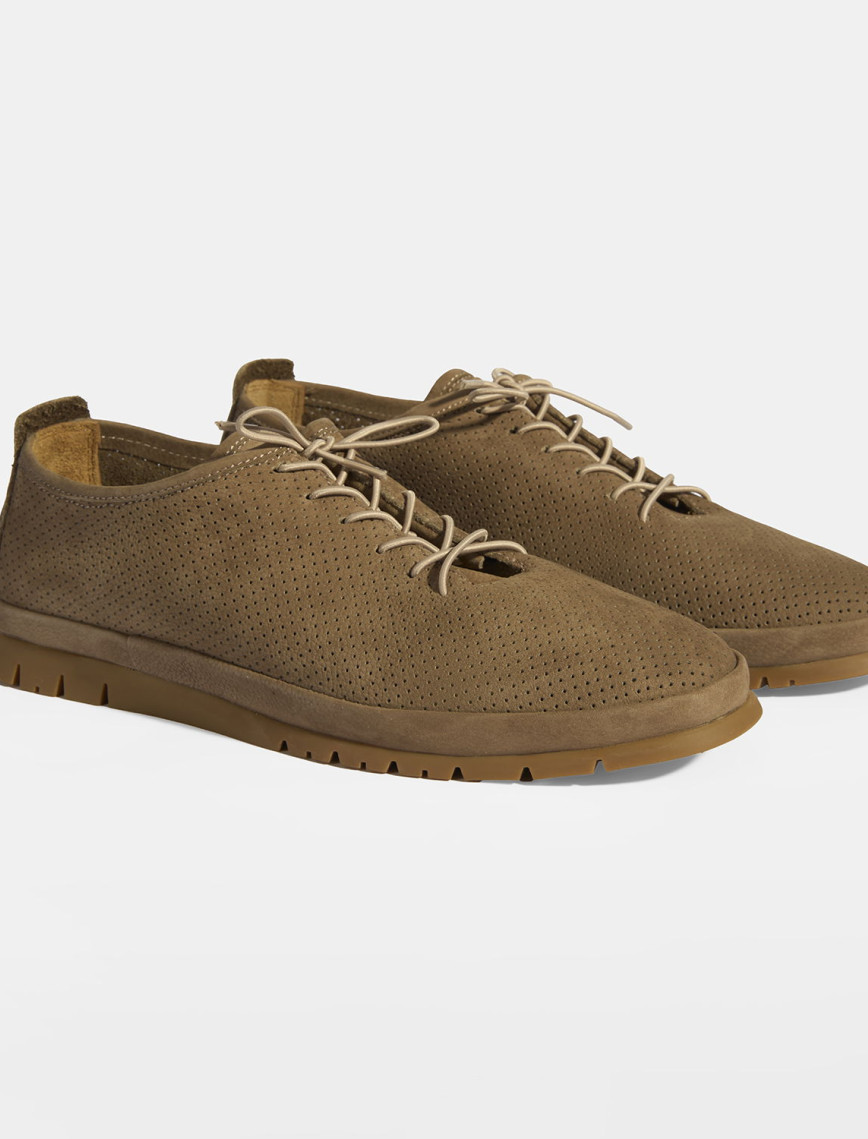 Erkek Vizon Bağcıklı Deri Ayakkabı Erkek Vizon Bağcıklı Deri Ayakkabı