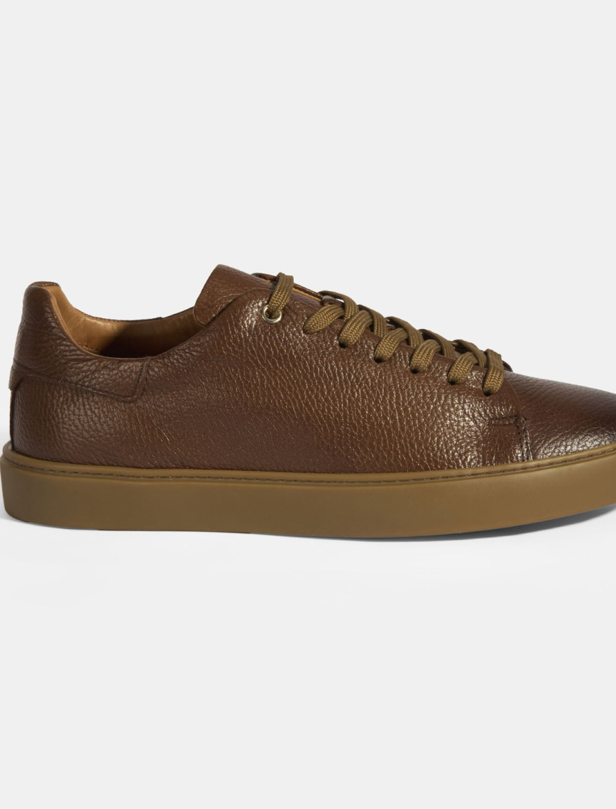 Monikar Taba Erkek Deri Bağcıklı Günlük Ayakkabı