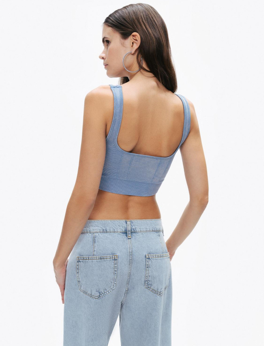 Ribanalı Crop Top