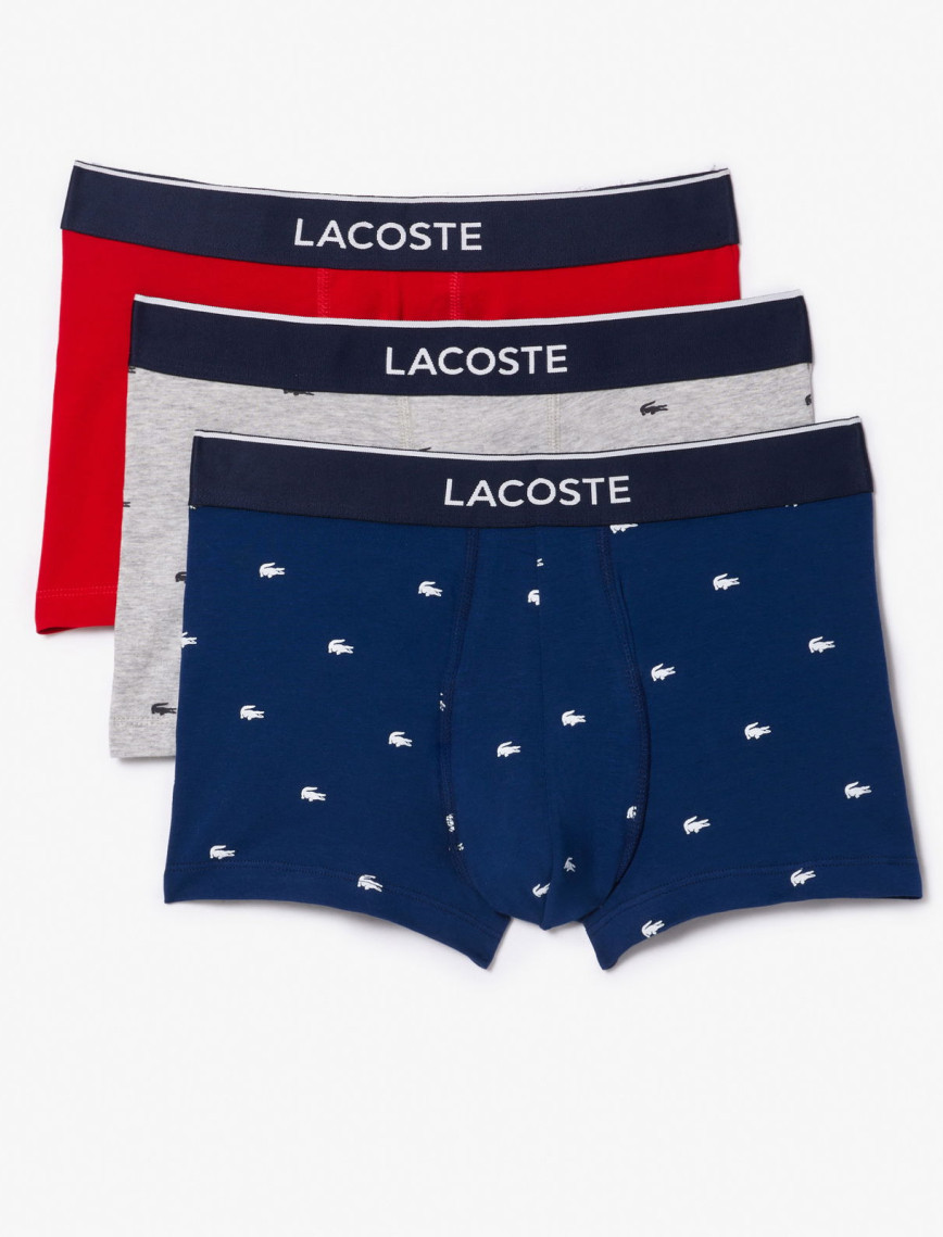 Lacoste Erkek 3'lü Renkli Boxer Lacoste Erkek 3'lü Renkli Boxer
